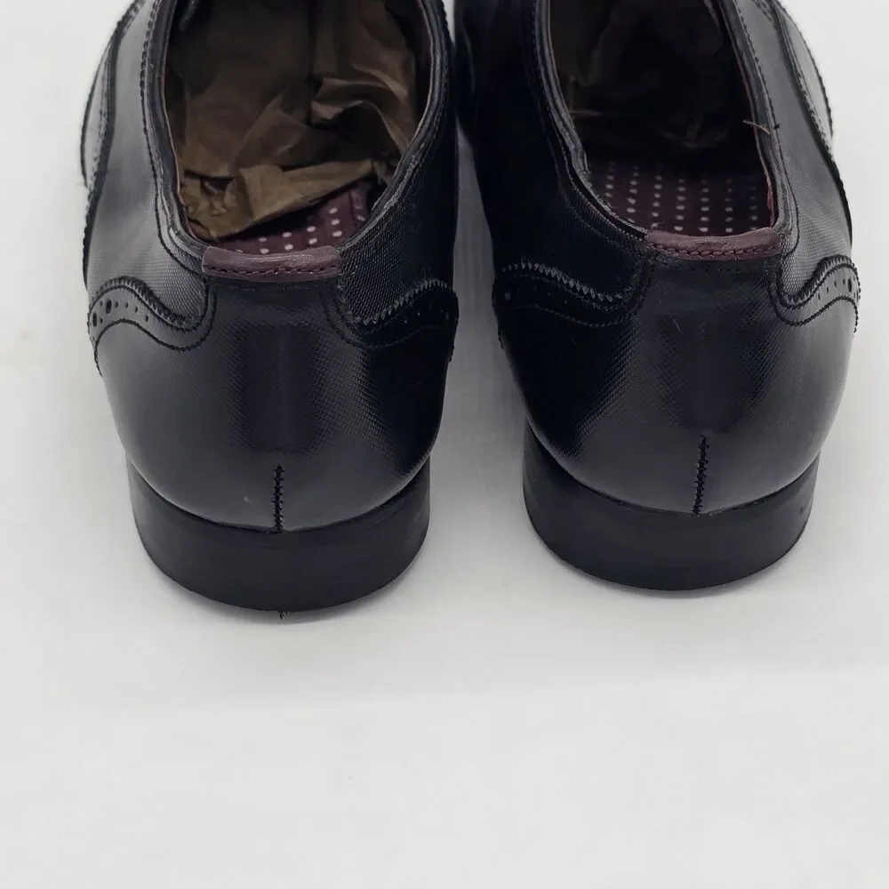 Ted Baker Finbarr Lace Up Tuxedo Oxford Men's 9 Black Wingtip
